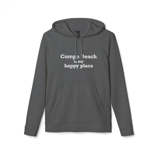 Compo Beach Is My Happy Place adidas Unisex Fleece Hoodie Sweatshirt