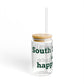 South Norwalk is My Happy Place Sipper Glass, 16oz