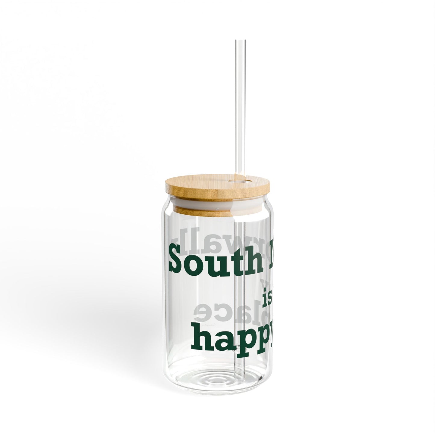 South Norwalk is My Happy Place Sipper Glass, 16oz