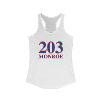203 Monroe Red White & Blue Women's Ideal Racerback Tank Top