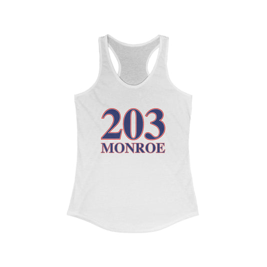 203 Monroe Red White & Blue Women's Ideal Racerback Tank Top
