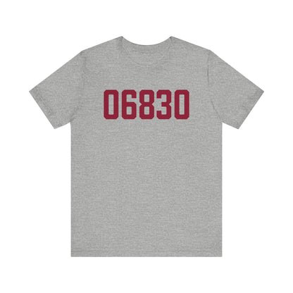 06830 - Greenwich Connecticut Zip Code Jersey Short Sleeve T-Shirt