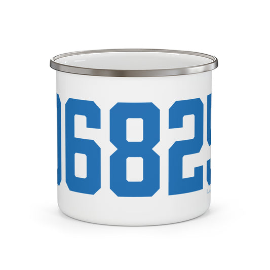 06825 Fairfield Connecticut Zip Code Enamel Camping Mug