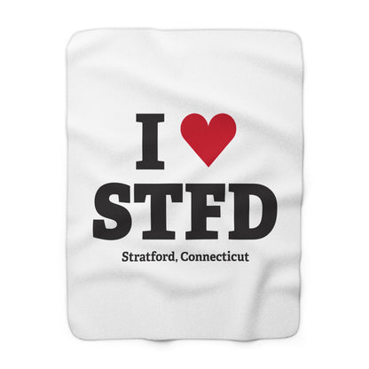 I Heart STFD Sherpa Fleece Blanket