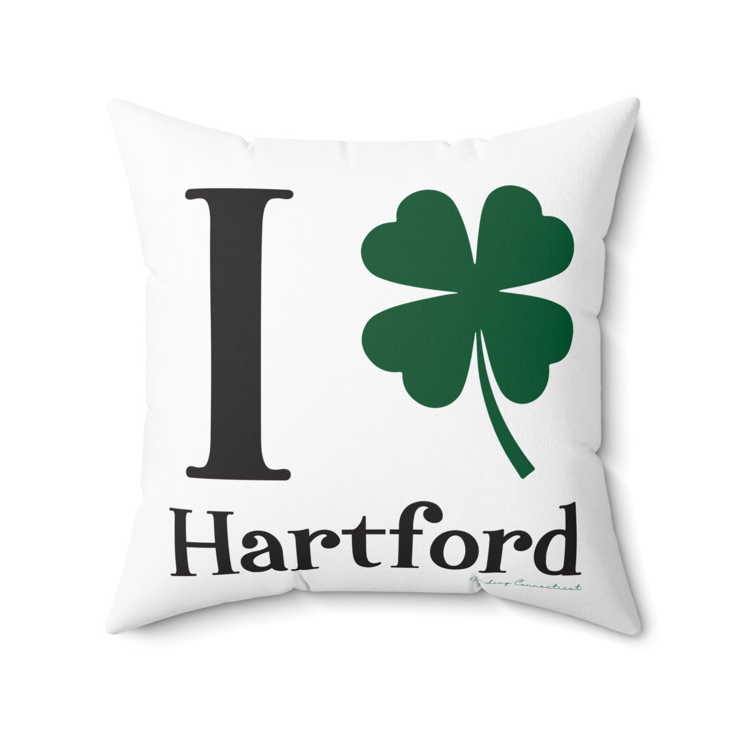 I Clover Hartford Spun Polyester Square Pillow