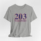 203 Westport Red White & Blue Unisex Jersey Short Sleeve T-Shirt