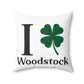 I Clover Woodstock Spun Polyester Square Pillow