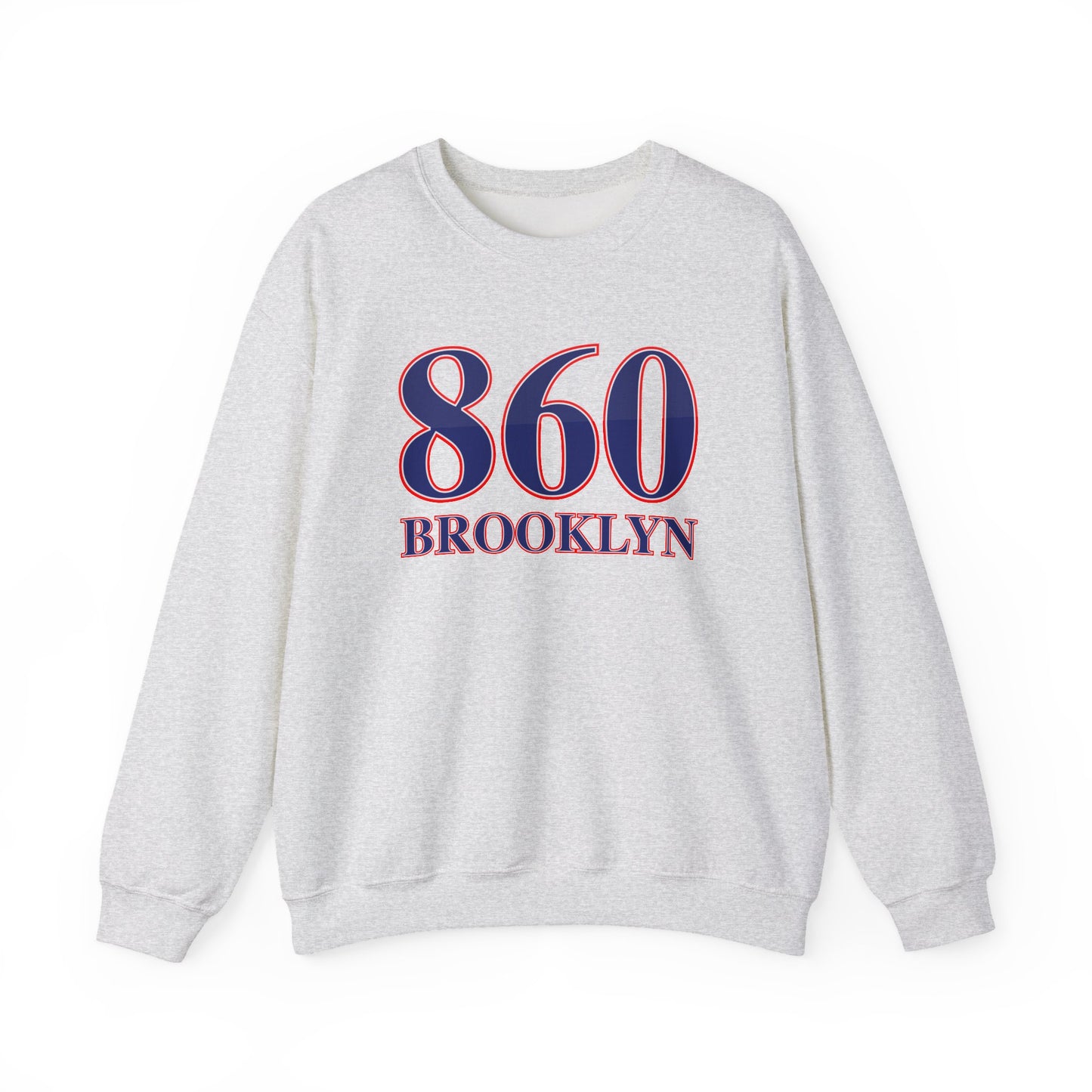 860 Brooklyn Red White & Blue Unisex Heavy Blend™ Crewneck Sweatshirt