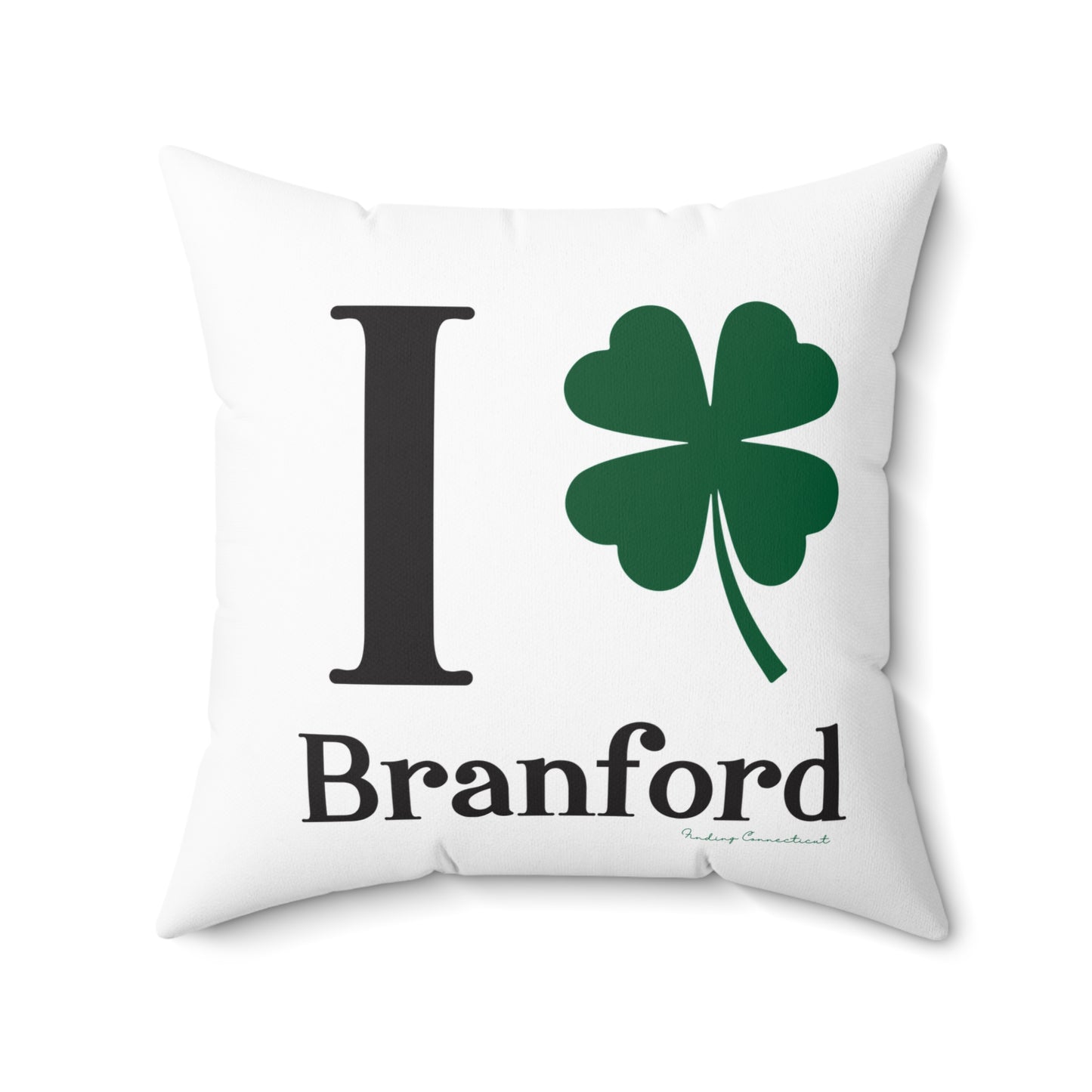 I Clover Branford Spun Polyester Square Pillow