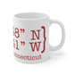 New Canaan Coordinates Mug 11oz