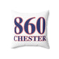 860 Chester Red, White & Blue Spun Polyester Square Pillow