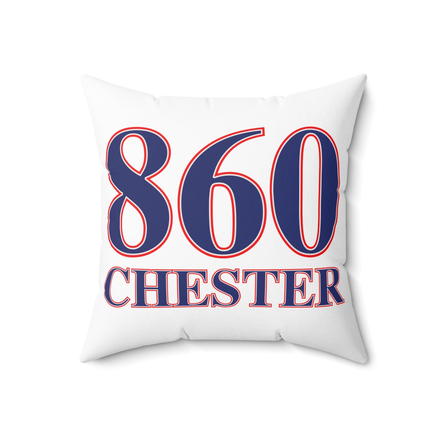 860 Chester Red, White & Blue Spun Polyester Square Pillow