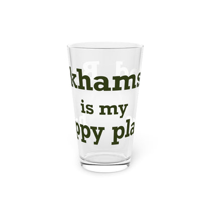 Barkhamsted is my Happy Place Pint Glass, 16oz