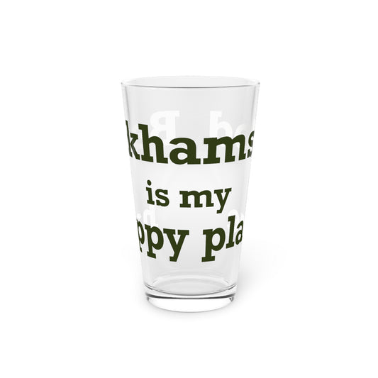 Barkhamsted is my Happy Place Pint Glass, 16oz