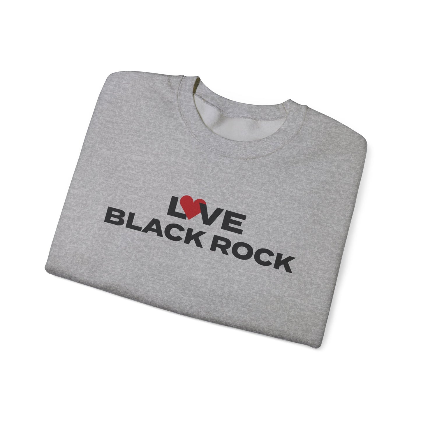 Love Black Rock Unisex Heavy Blend™ Crewneck Sweatshirt
