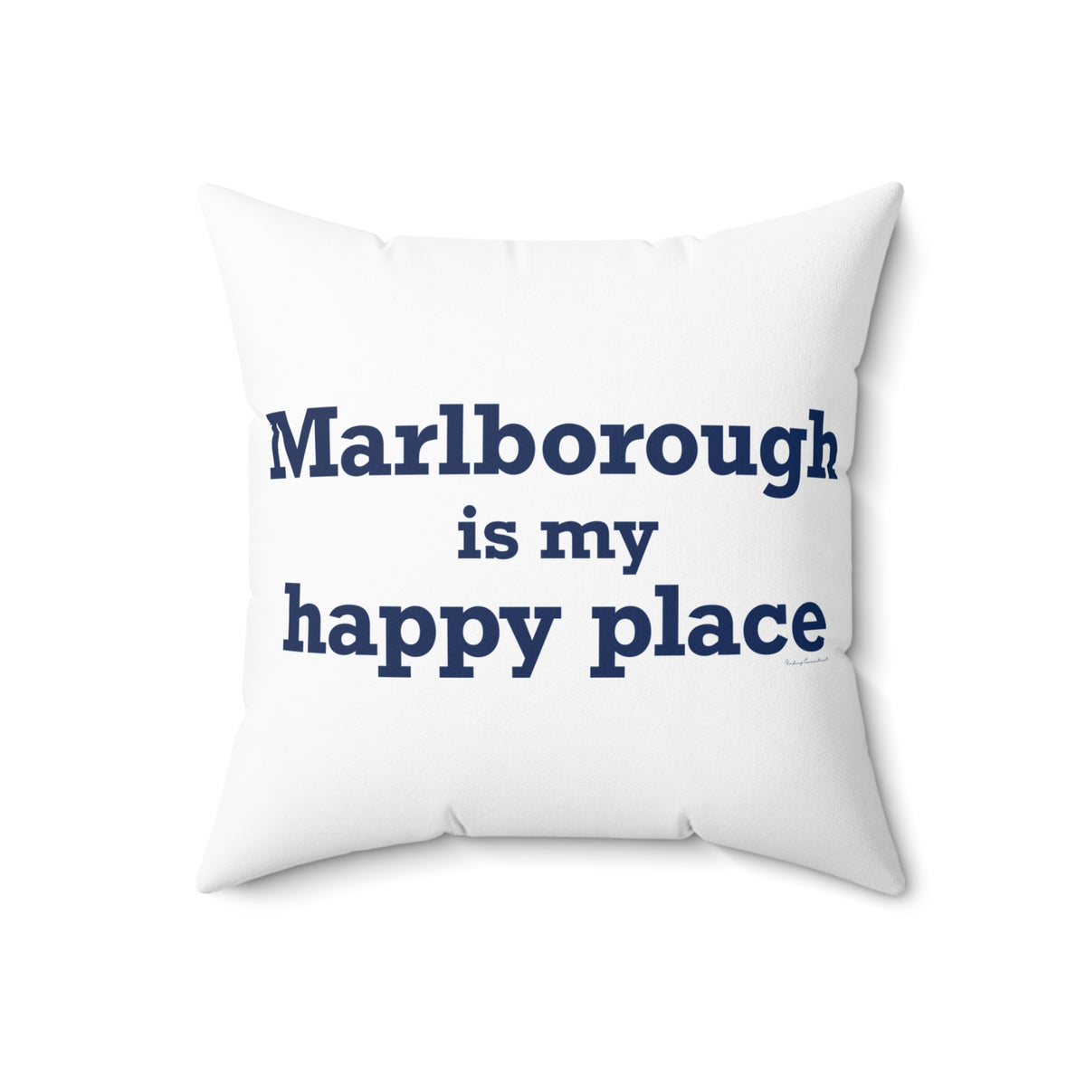 Marlborough is My Happy Place Polyester Square Pillow