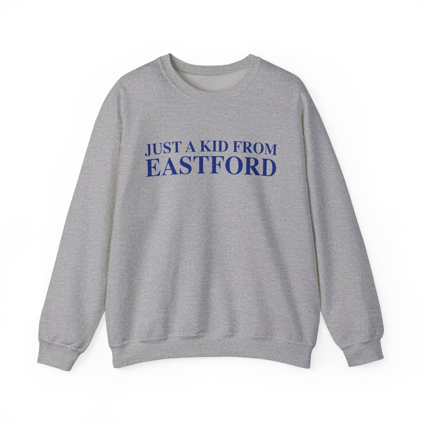 Just a kid from Eastford Unisex Heavy Blend™ Crewneck Sweatshirt