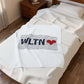 Wilton Love Velveteen Plush Blanket