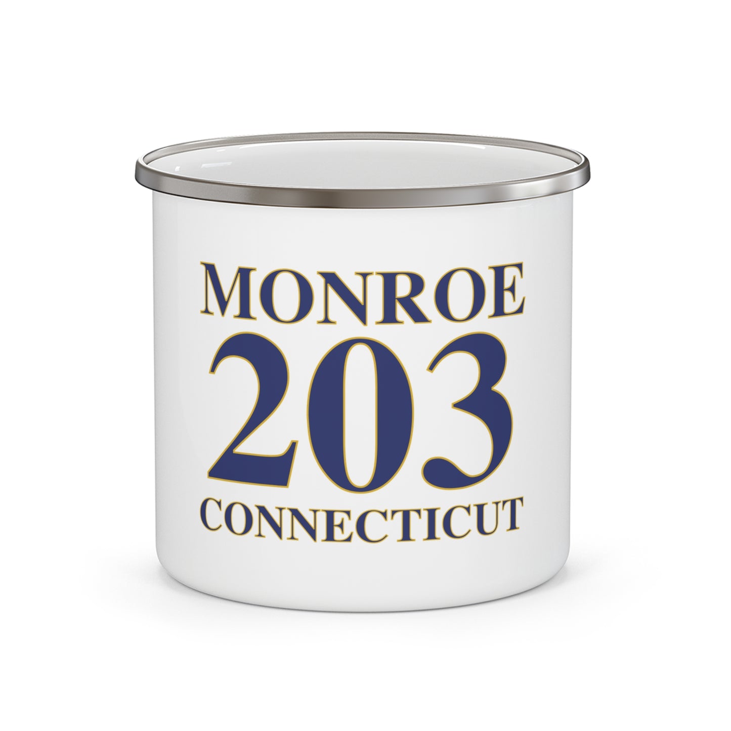 Monroe 203 Connecticut  Enamel Camping Mug