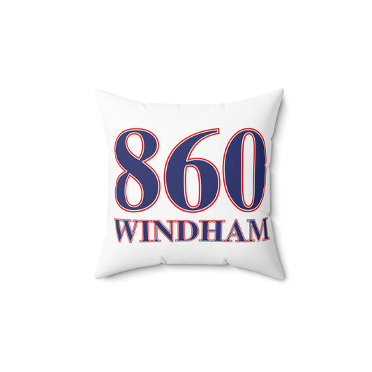 860 Windham Red, White & Blue Spun Polyester Square Pillow