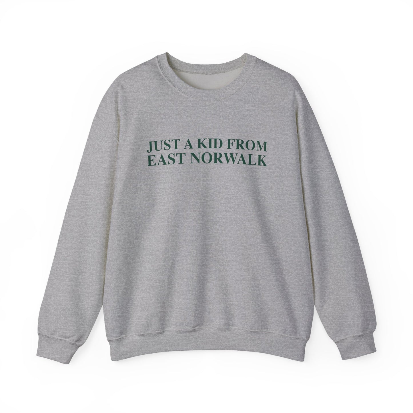 Just a kid from East Norwalk Unisex Heavy Blend™ Crewneck Sweatshirt