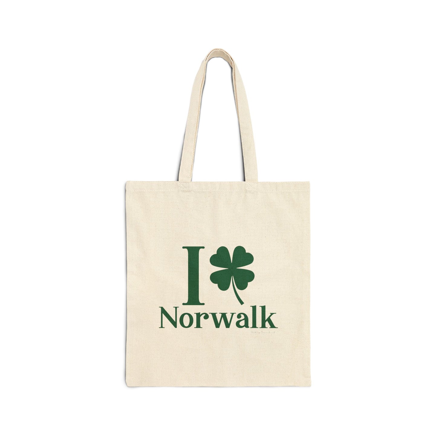 I Clover Norwalk Cotton Canvas Tote Bag