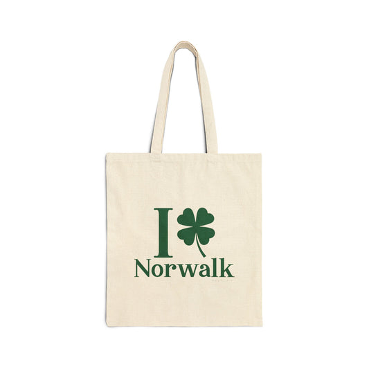 I Clover Norwalk Cotton Canvas Tote Bag