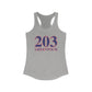 203 Greenwich Red, White & Blue Women's Ideal Racerback Tank Top