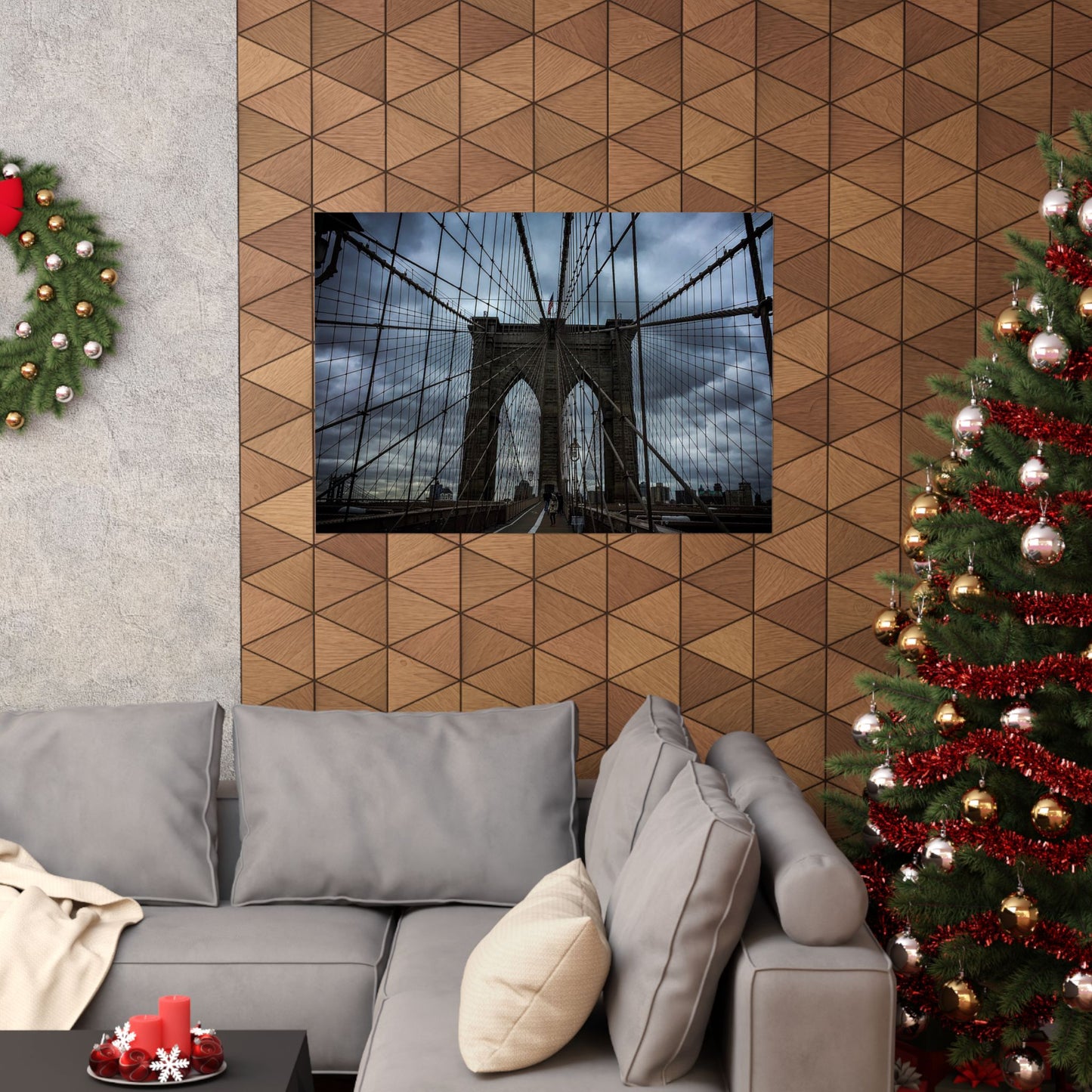 In the middle of the bridge Matte Horizontal Posters