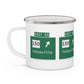 Vintage WCP Exit 65 Sign Enamel Camping Mug
