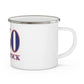 860 Woodstock Red, White & Blue Enamel Camping Mug