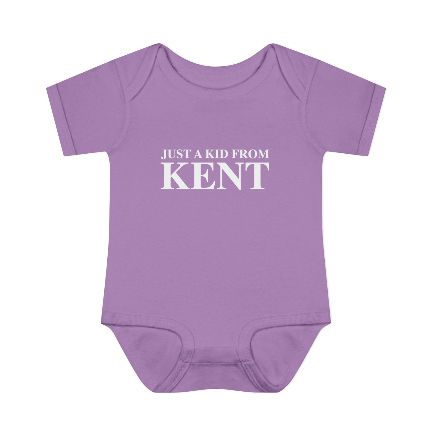 Just a kid from Kent Infant Baby Rib Bodysuit
