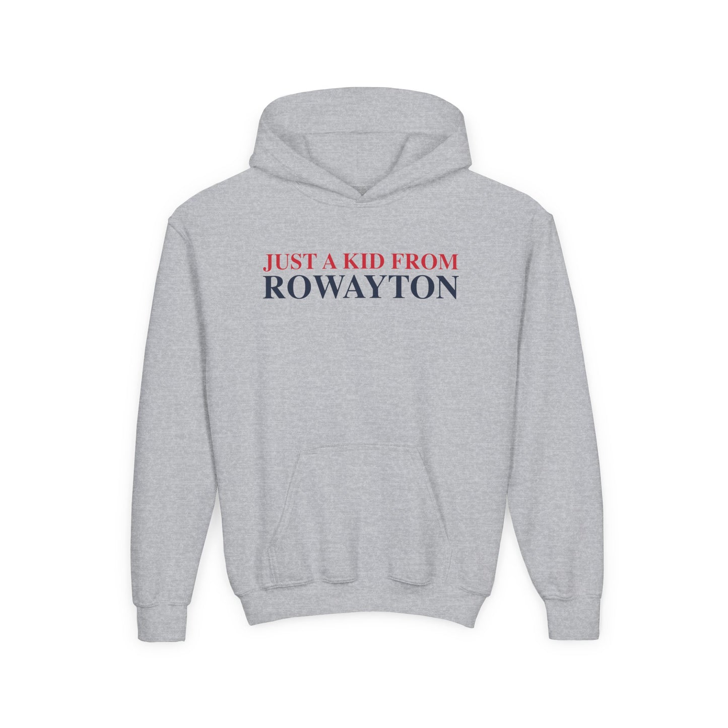 Just a kid from Rowayton Youth Heavy Blend Hooded Sweatshirt