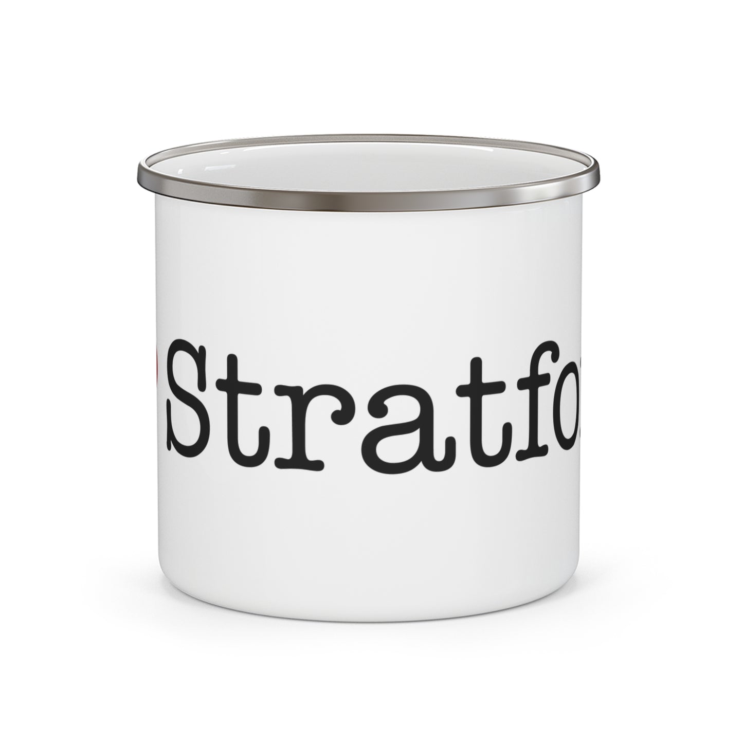 I Heart Stratford. Enamel Camping Mug