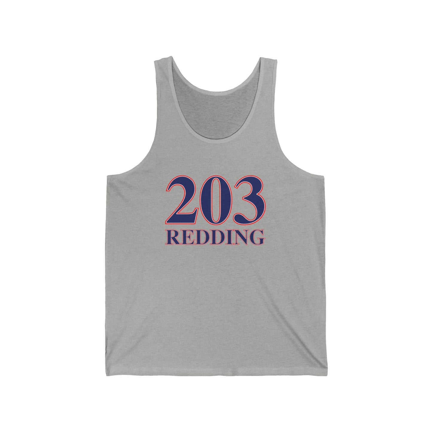 203 Redding Red White & Blue Unisex Jersey Tank Top