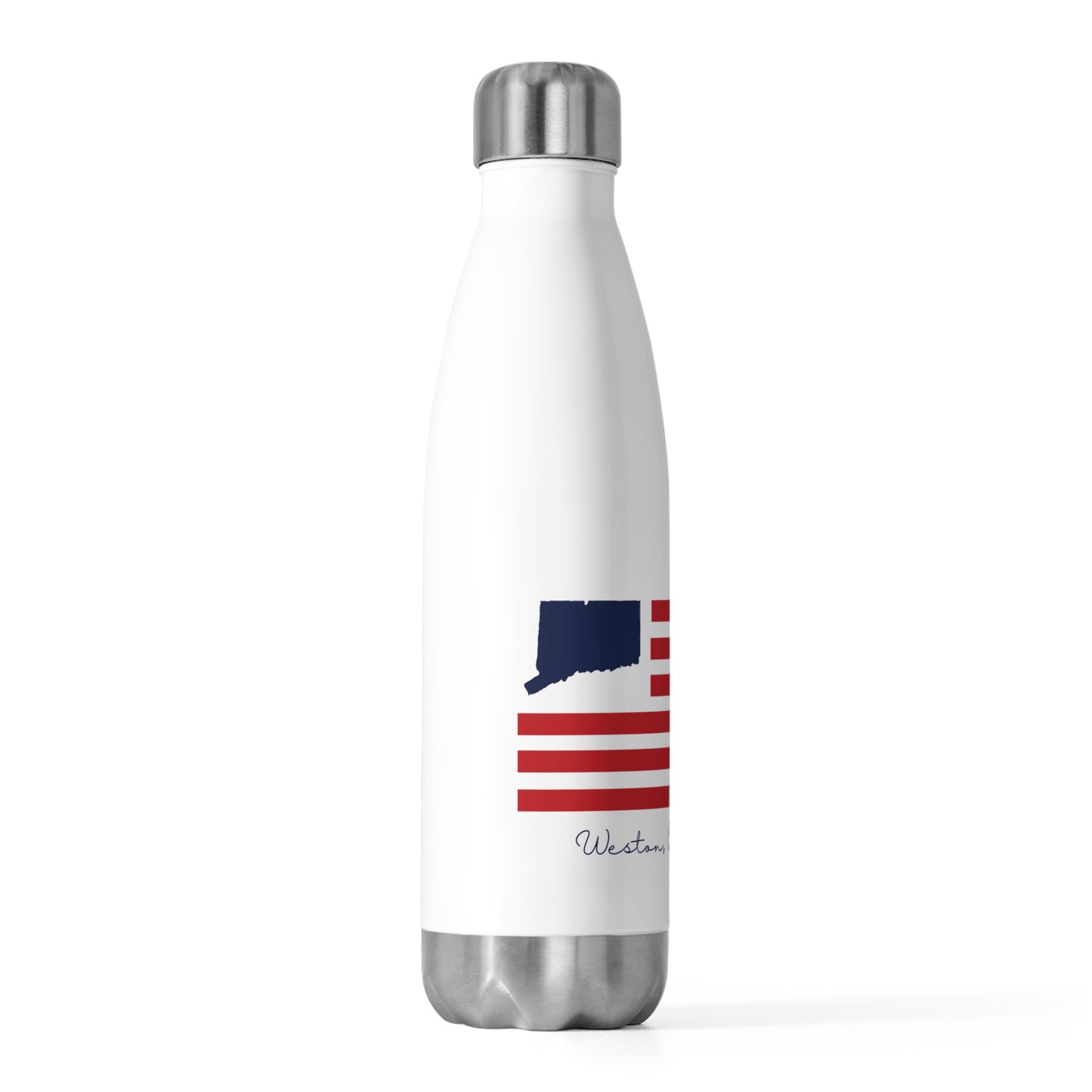 Weston Connecticut Flag 20oz Insulated Bottle