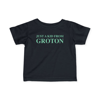 Just a kid from Groton Infant Fine Jersey T-Shirt
