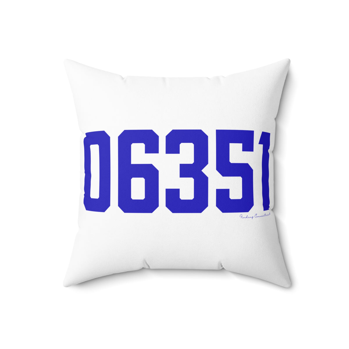 06351 Lisbon Connecticut Zip Code Spun Polyester Square Pillow
