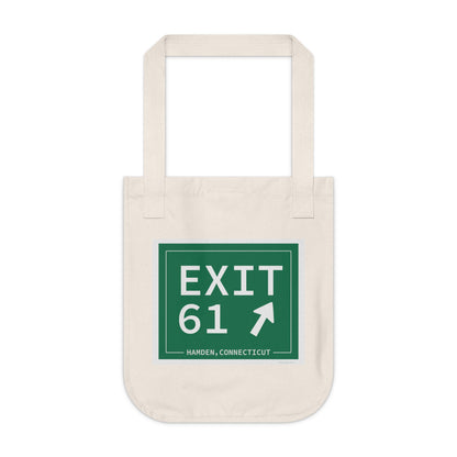 Vintage Exit 61 WCP Sign Organic Canvas Tote Bag