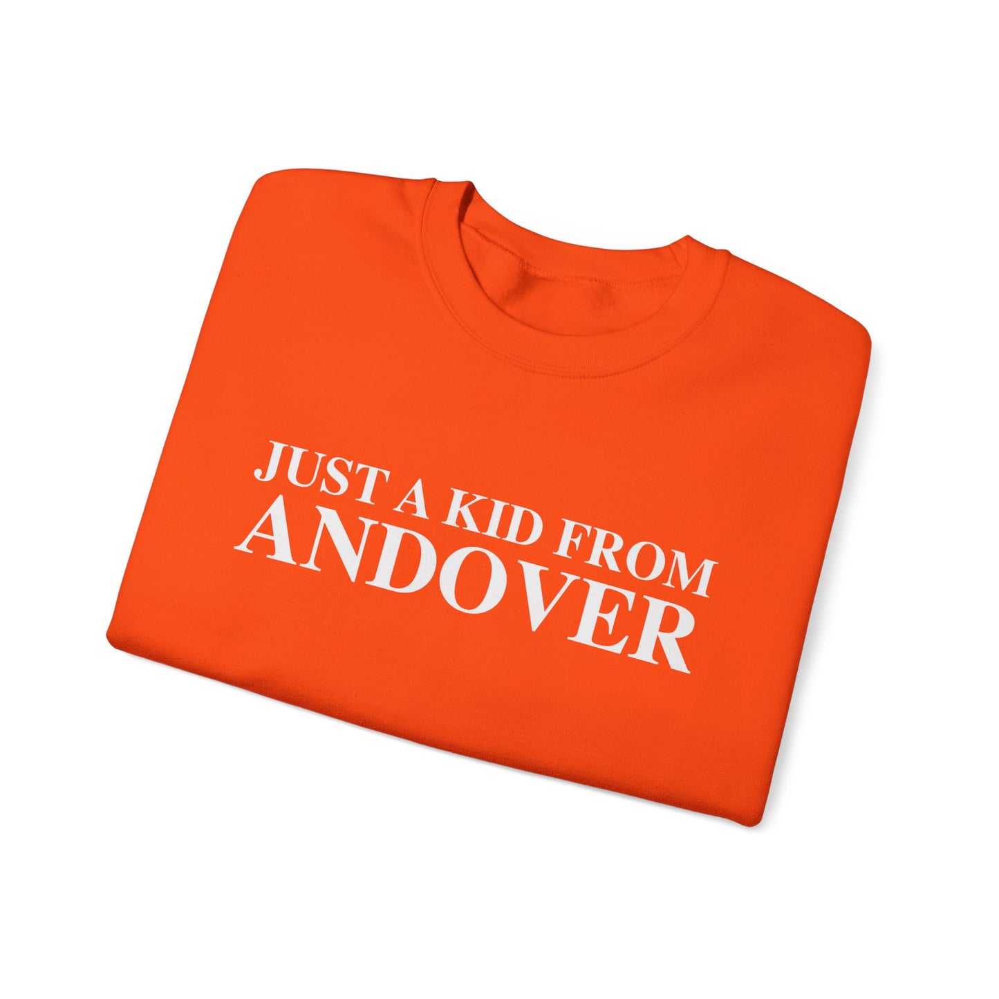 Just a kid from Andover Unisex Heavy Blend™ Crewneck Sweatshirt
