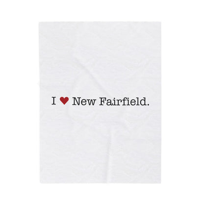 I Heart New Fairfield.  Velveteen Plush Blanket