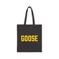 Goose Zip Code Yellow & Pink Cotton Canvas Tote Bag