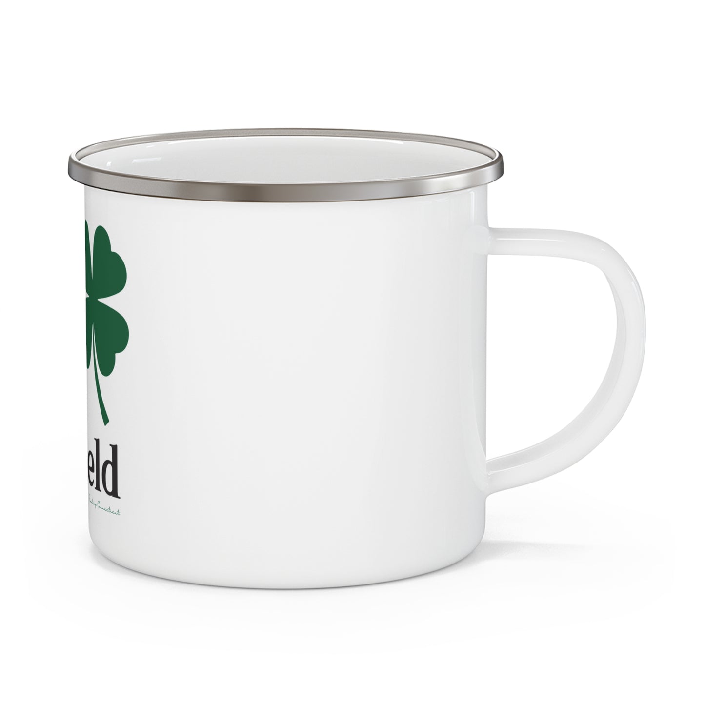 I Clover Suffield Enamel Camping Mug