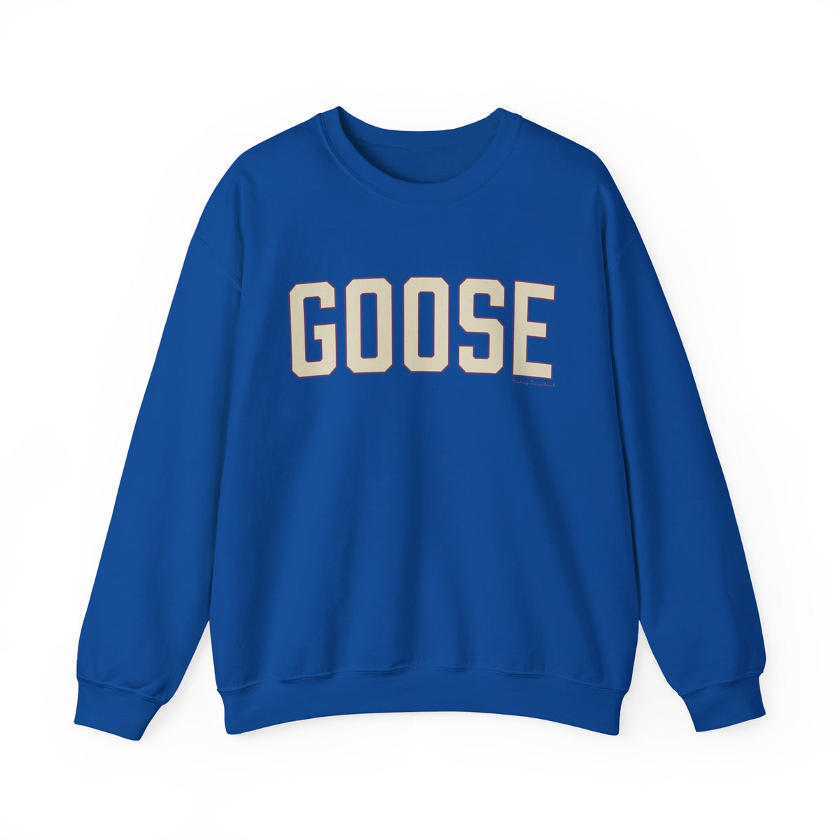Goose Zip Code Cream & Purple Unisex Heavy Blend™ Crewneck Sweatshirt