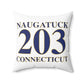 Naugatuck 203 Connecticut Polyester Square Pillow