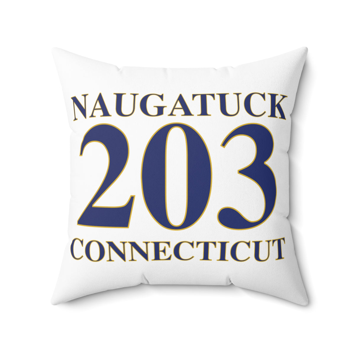 Naugatuck 203 Connecticut Polyester Square Pillow