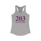203 Guilford Red White & Blue Women's Ideal Racerback Tank Top