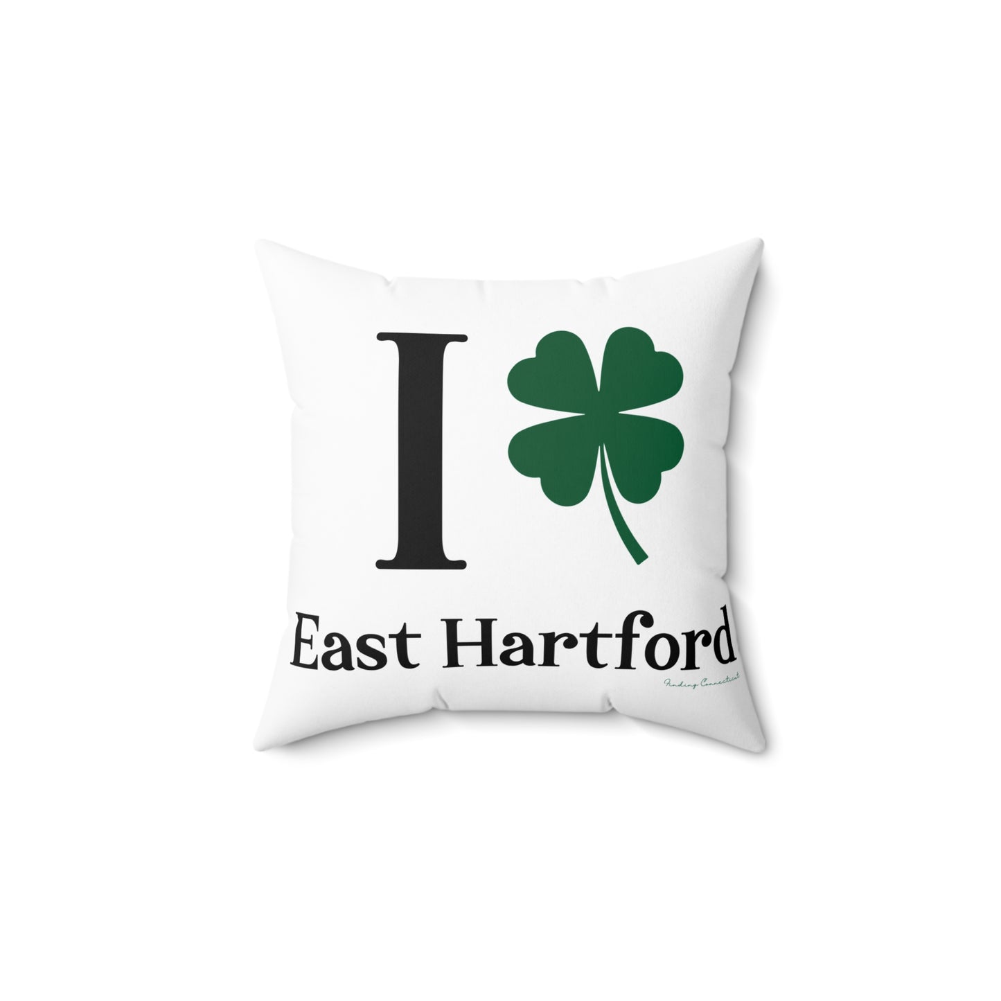 I Clover East Hartford Spun Polyester Square Pillow