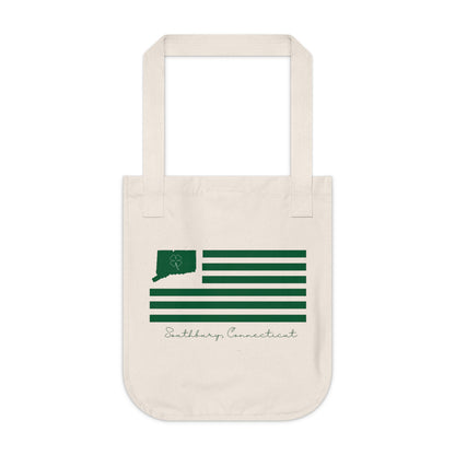 Southbury Connecticut St. Patrick’s Day Flag Organic Canvas Tote Bag