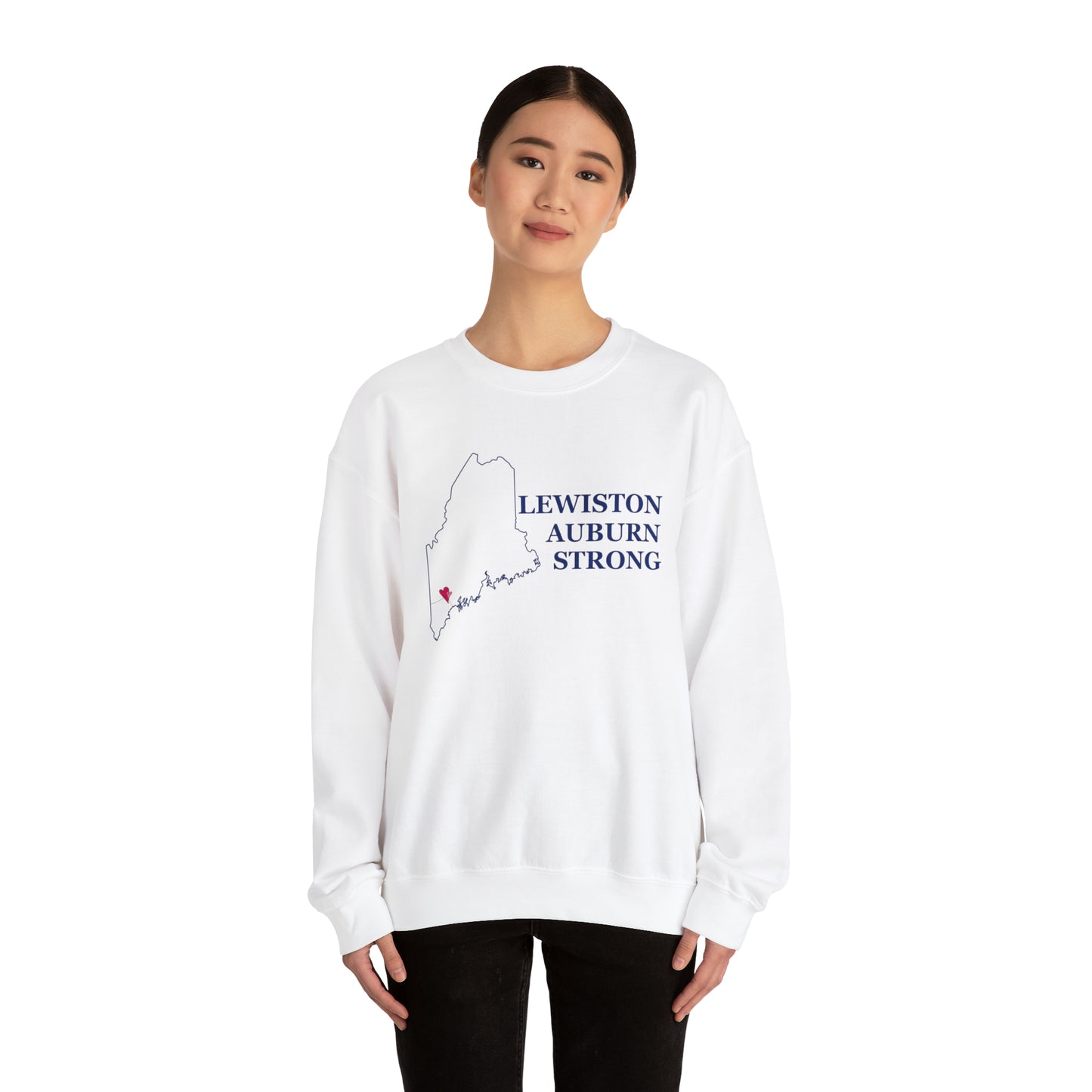 Lewiston Auburn Strong Unisex Heavy Blend™ Crewneck Sweatshirt